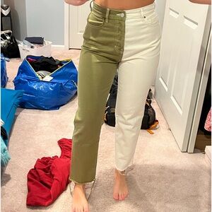 Multi colored jeans:)